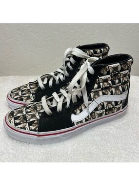 Vans x Gremlins Colab Custom Checkered Gizmo Gremlin Sk8 Hi Tops Size 7